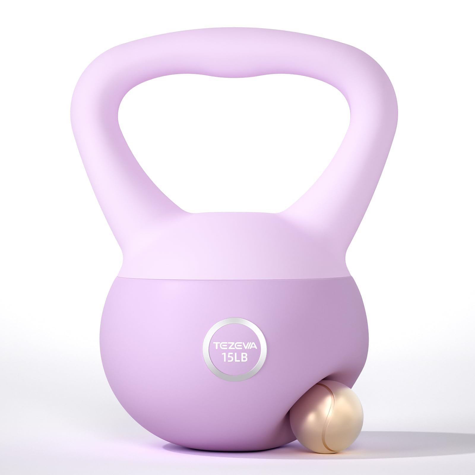 Soft Kettlebells Kettlebell Sets Strength Training Kettlebells Weights Sets For Women&Man Cushioned Impact-Resistant Base Anti-Slip Wide-Grip Handle Kettlebell Weights For Home Home Gym Full-Body Exercises 15LB Purple