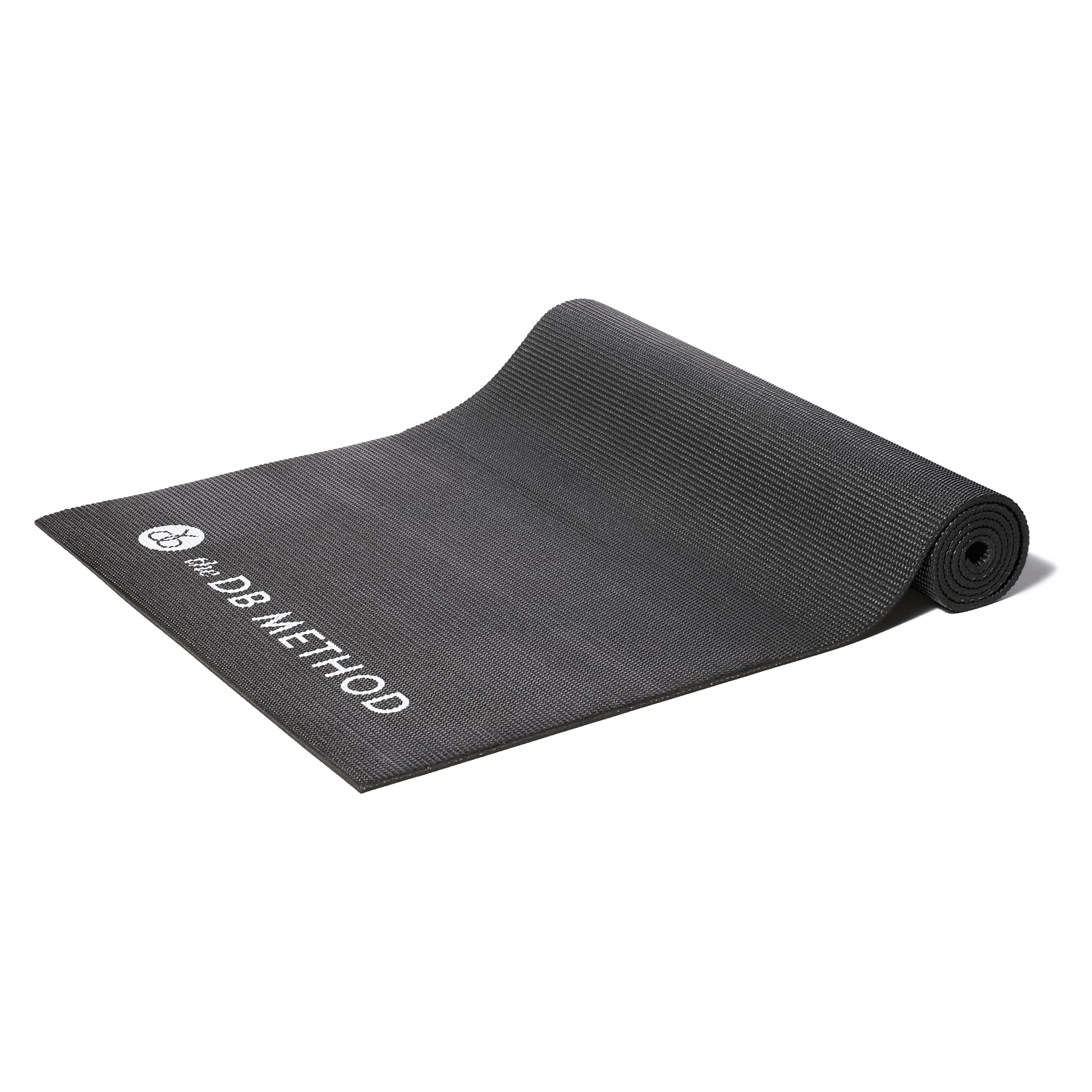 The DB Method Machine Yoga Mat for Home Gym Exercise Equipment Machine Stability Non Slip Indoor Mat for Pilates Stretching Fitness Bike or Squat Machine Floor Protector Mats Black